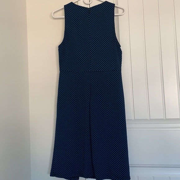 41 Hawthorne Dress Geometric Dots Black Blue Stitch Fix Lined - Picture 2 of 8